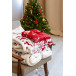 Uppsala rouge blanc Plaid polaire 