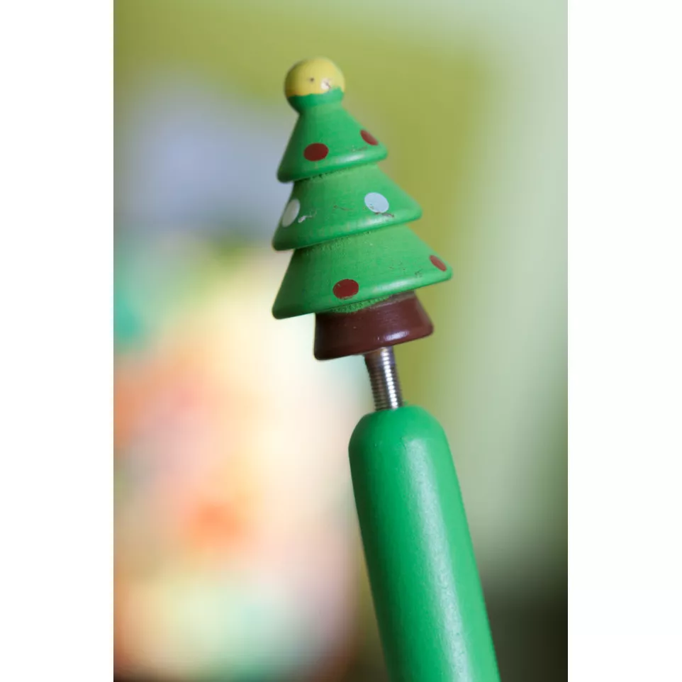 Göte green  cartoon pen, Christmas tree 