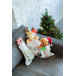 Plicom white red colouring Christmas stocking 