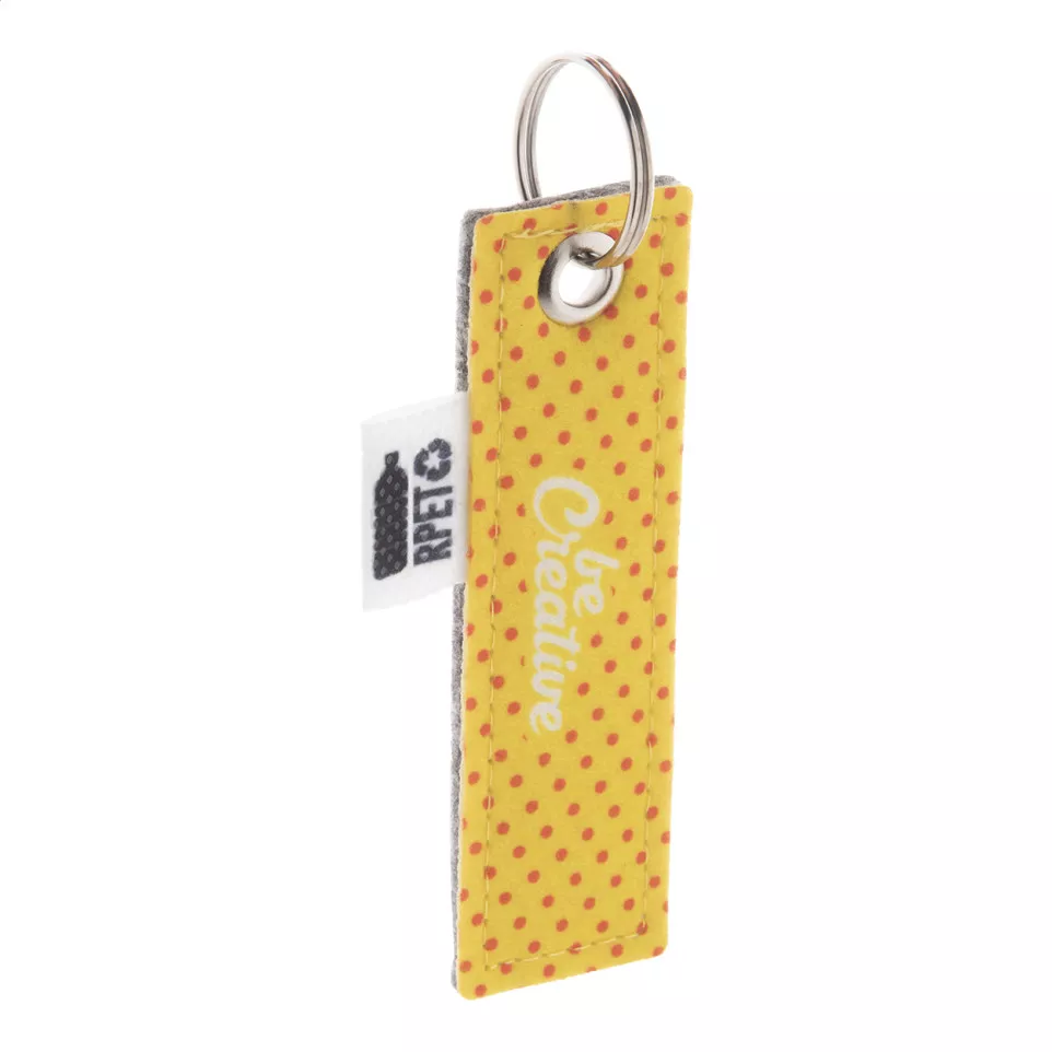 CreaFelt Key A blanc gris porte-clés 
