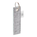 CreaFelt Key A white grey custom keyring 