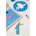 CreaFelt Key A white grey custom keyring 