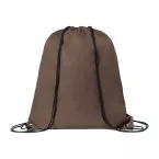 Druuk bruin  trekkoord tas 