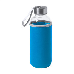 Ganga light blue  glass bottle 