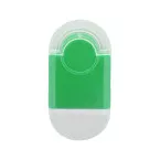 Pencix green white eraser and sharpener 