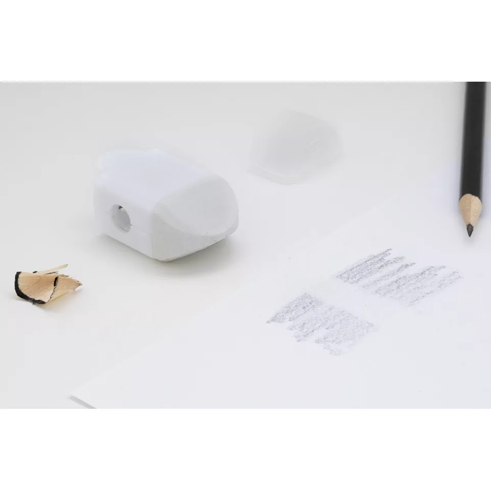 Pencix white  eraser and sharpener 