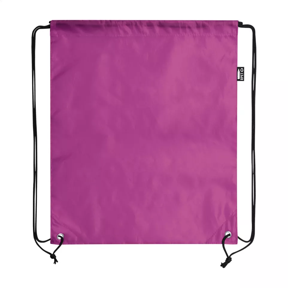 Redraw pink  RPET drawstring bag 