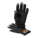 Pashen zwart  muts en handschoenen set 