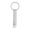Rallop zilver  flesopener sleutelhanger 
