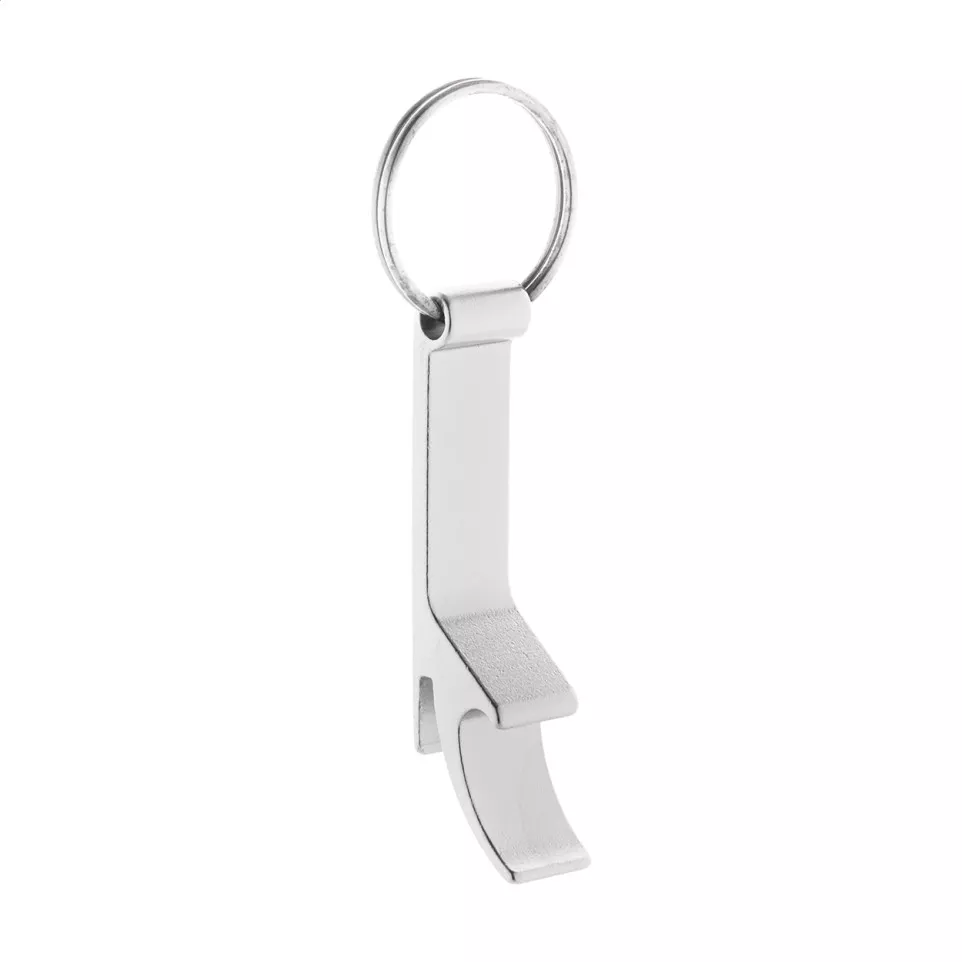 Rallop argenté  porte-clé décapsuleur 