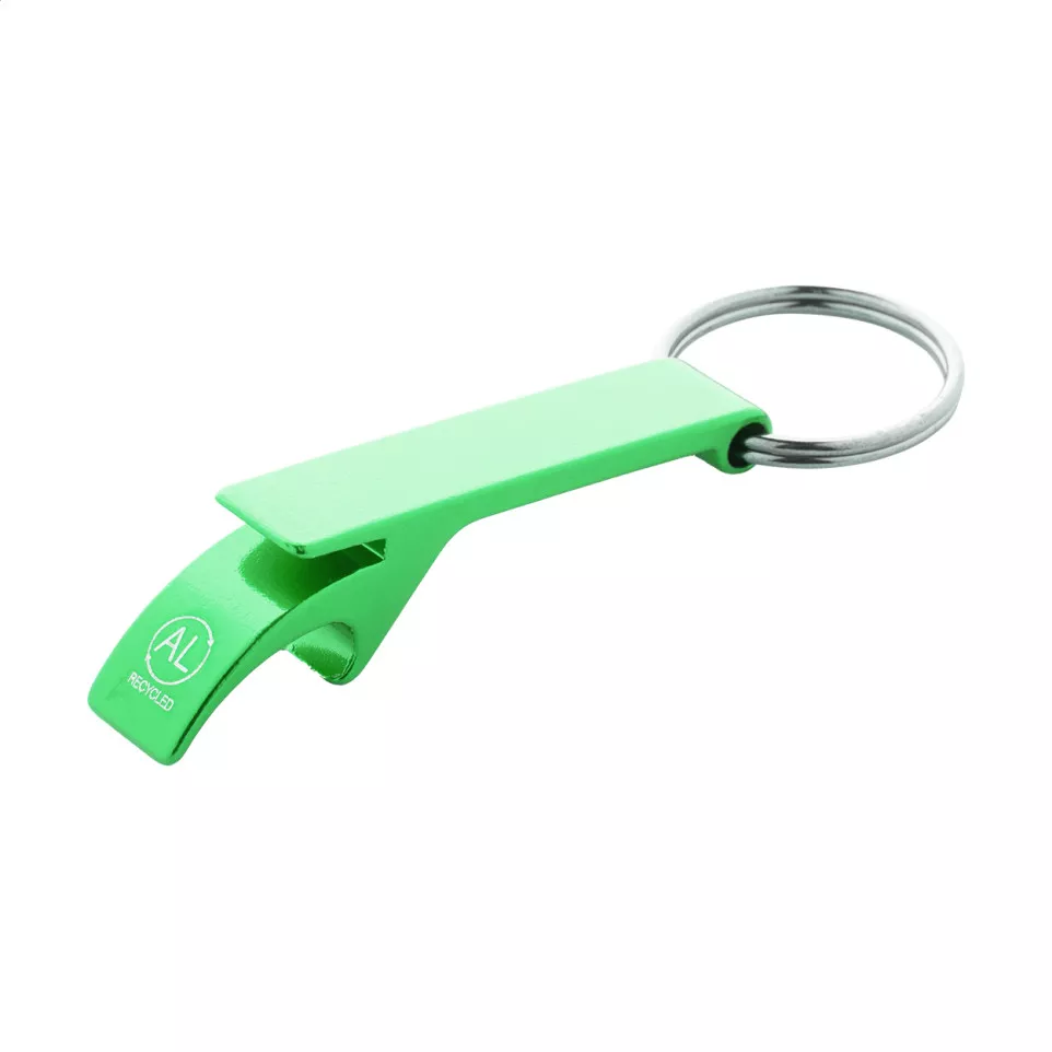 Rallop green  bottle opener keyring 