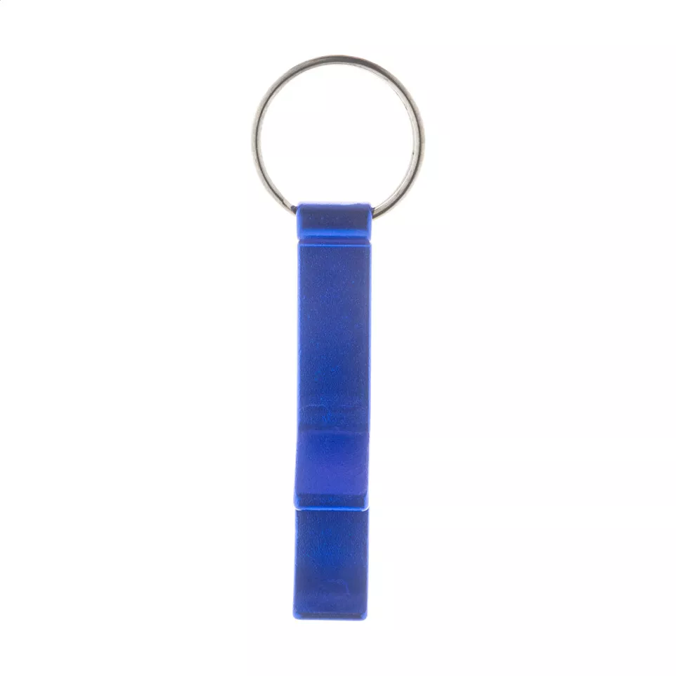 Rallop blauw  flesopener sleutelhanger 