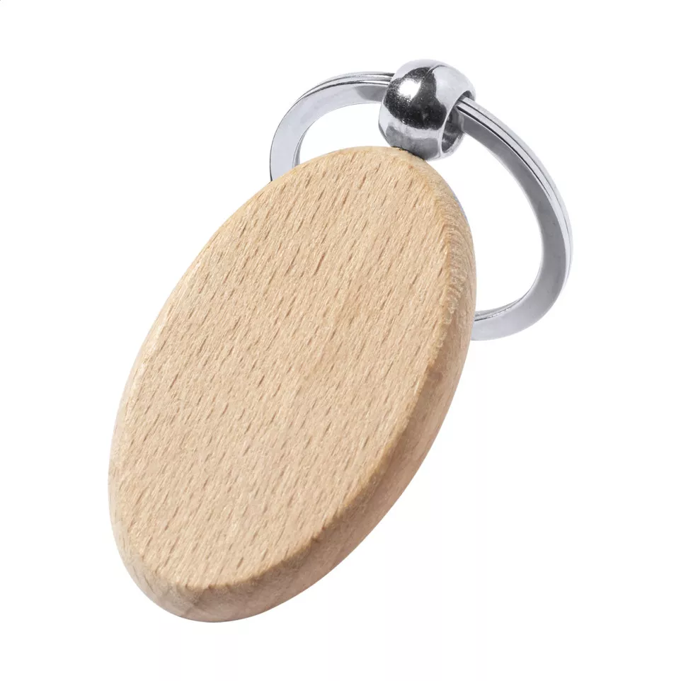 Wokke natuurlijk  sleutelhanger, ovaal 
