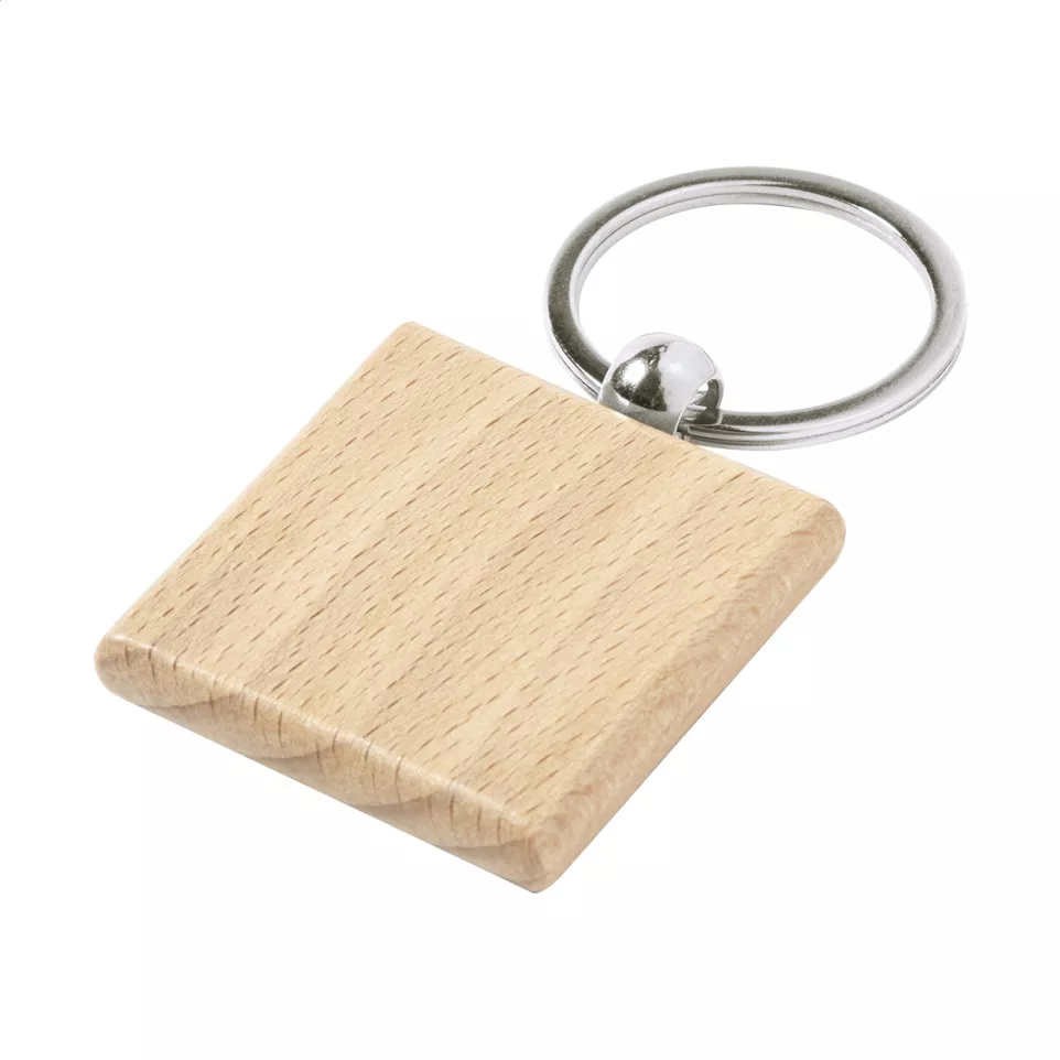 Wokke naturelle  porte-clés, carré 