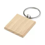 Wokke natural  keyring, square 