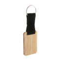 Stropp natural black bamboo keyring, rectangle 