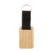 Stropp natural black bamboo keyring, rectangle 