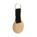 Stropp naturelle noir Porte-clés en bambou, rond 