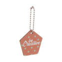 CreaFob Wood natural  custom keyring 