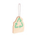 EcoRing natuurlijk  sleutelhanger, recycling 