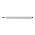 Ruloid zilver  inktloze pen met liniaal 
