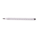 Ruloid zilver  inktloze pen met liniaal 