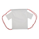 CreaDraw T Kids rood  custom made trekkoord tas voor kinderen 