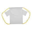 CreaDraw T Kids geel  custom made trekkoord tas voor kinderen 