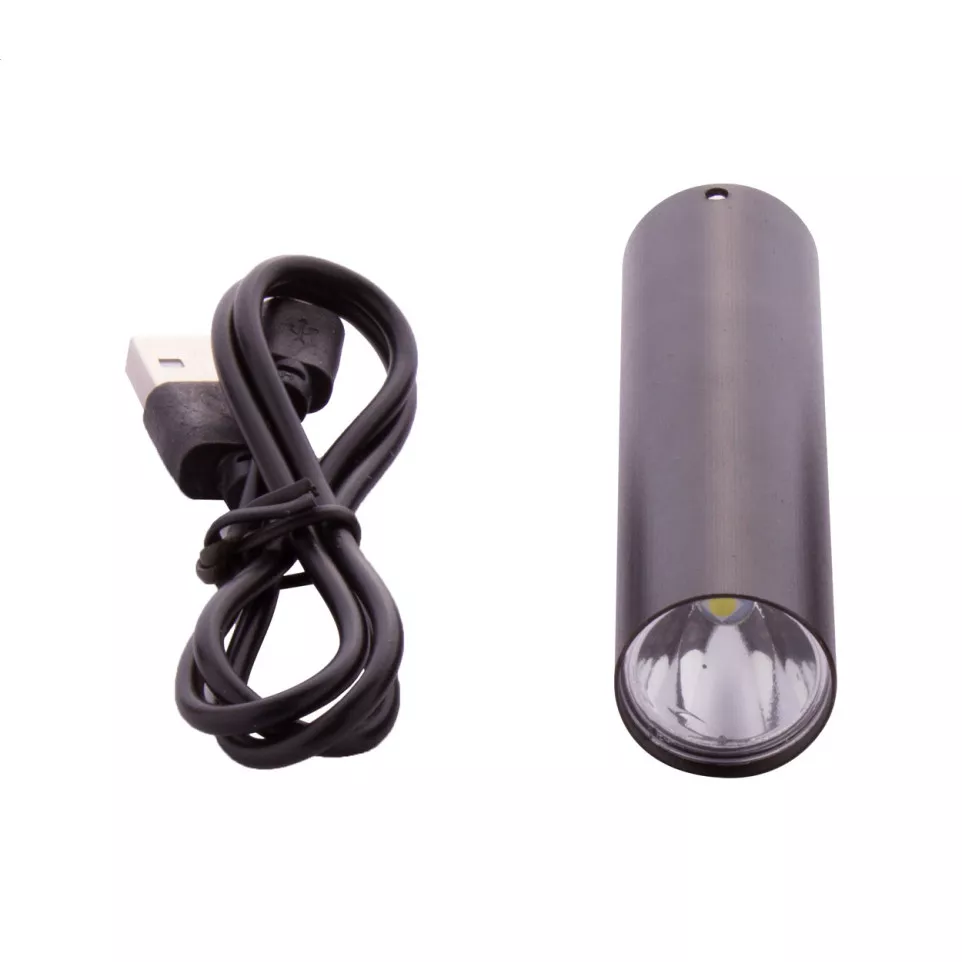 Chargelight zwart  oplaadbare zaklamp 