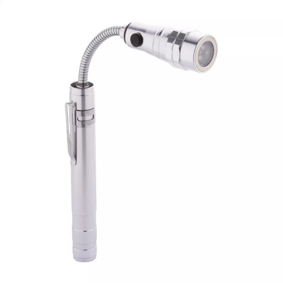 Giraffe zilver  uitschuifbare zaklamp 