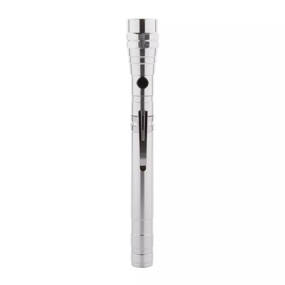 Giraffe zilver  uitschuifbare zaklamp 