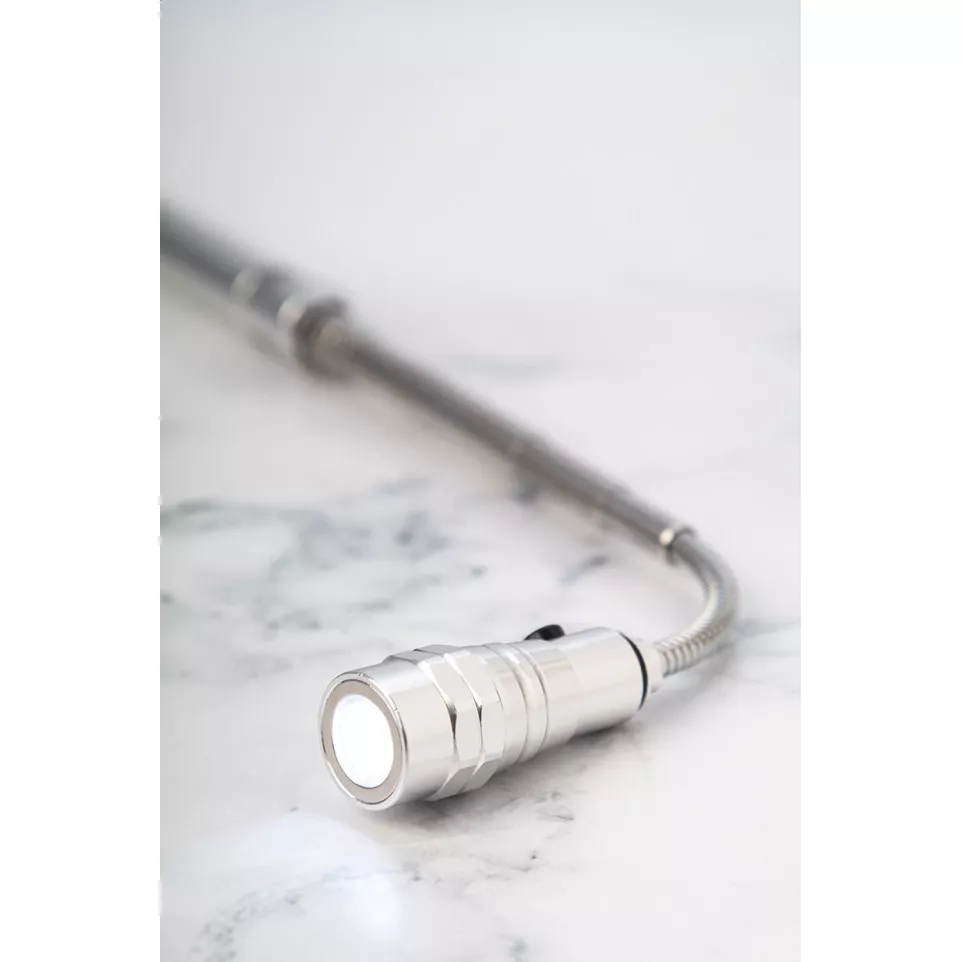 Giraffe zilver  uitschuifbare zaklamp 