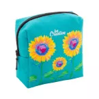 CreaBeauty Square S black white custom cosmetic bag 