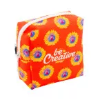 CreaBeauty Square S white  custom cosmetic bag 