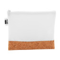 CreaBeauty Cork M RPET blanc naturelle Trousse de maquillage personnalisée 