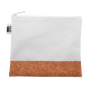 CreaBeauty Cork M RPET blanc naturelle Trousse de maquillage personnalisée 