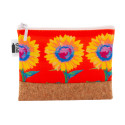 CreaBeauty Cork S RPET blanc naturelle Trousse de maquillage personnalisée 