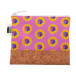 CreaBeauty Cork S RPET wit natuurlijk custom made make-up tas 