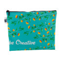 CreaBeauty L RPET black white custom cosmetic bag 