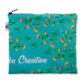 CreaBeauty L RPET zwart wit custom made make-up tas 