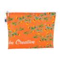 CreaBeauty L RPET white  custom cosmetic bag 