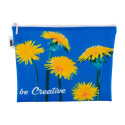 CreaBeauty L RPET white  custom cosmetic bag 