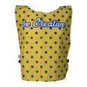 CreaTeam zwart wit custom made RPET-sportvest 