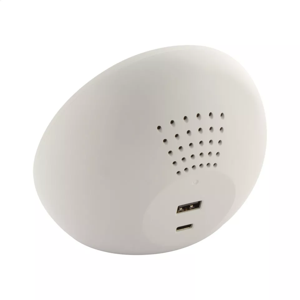 Rabolarm white  alarm clock wireless...
