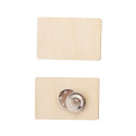 WooBadge natuurlijk  cutsom made magnetische badge 