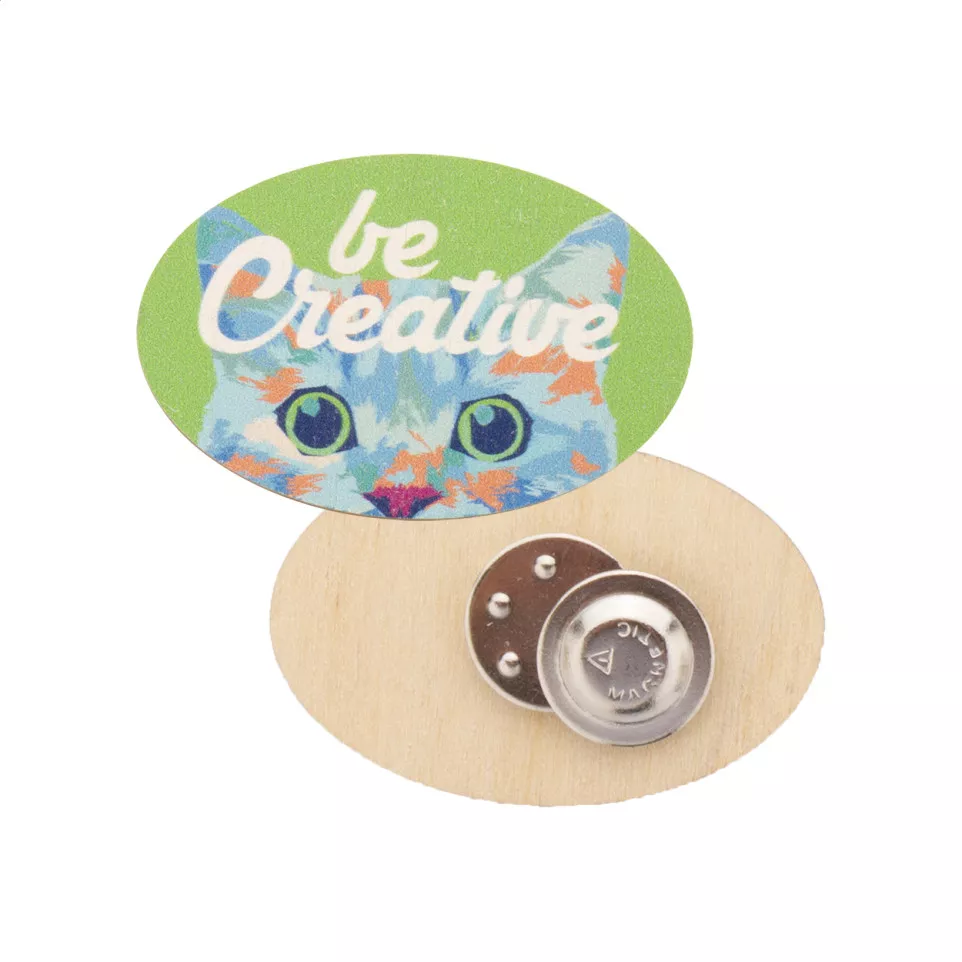 WooBadge naturelle  badge magnétique 