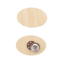 WooBadge natural  custom magnetic badge 