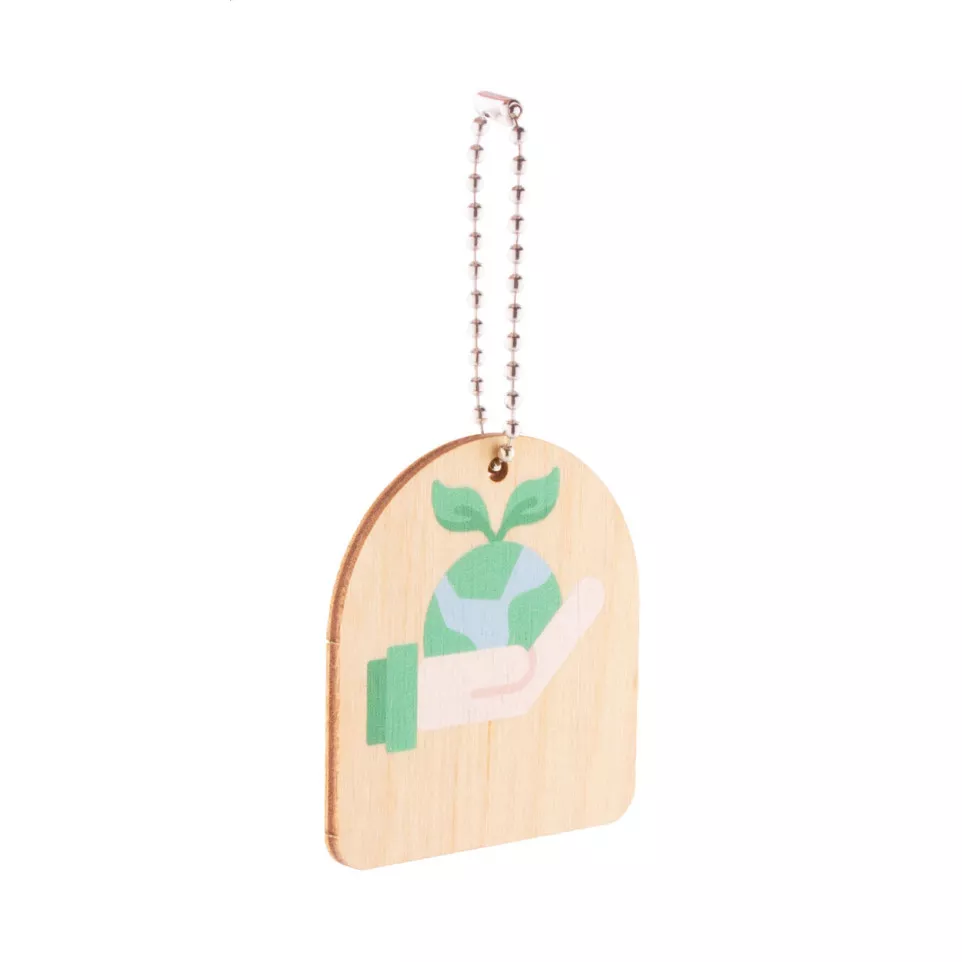 EcoRing natural  keyring, Earth 