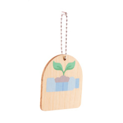 EcoRing natural  keyring, planting 
