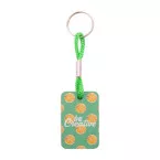 Woody Plus D groen natuurlijk custom made sleutelhanger 